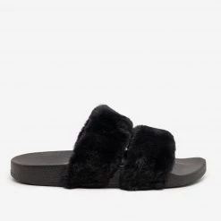 Bamboo Faux Fur Comfy Slides Newest Arrivals