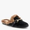 Refresh Faux Fur Trimmed Mules Newest Arrivals