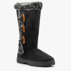Bamboo Shoes Faux Fur Trimmed Winter Boots