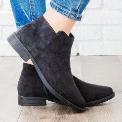 Bamboo Shoes Newest Arrivals Faux Leather Fashion Ankle Booties