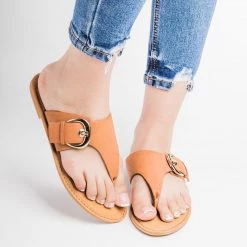 Bamboo Shoes Newest Arrivals Faux Leather Large Buckle Thongs 12 Bamboo Shoes Newest Arrivals Faux Leather Large Buckle Thongs