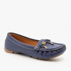 Forever Faux Leather Moccasin Style Flats