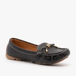 Forever Faux Leather Moccasin Style Flats
