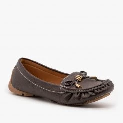 Forever Faux Leather Moccasin Style Flats