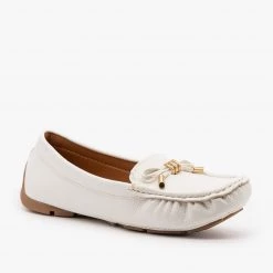 Forever Faux Leather Moccasin Style Flats