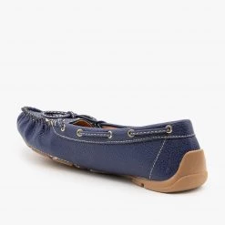 Forever Faux Leather Side Stitched Moccasin Flats Newest Arrivals