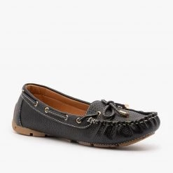 Forever Faux Leather Side Stitched Moccasin Flats Newest Arrivals