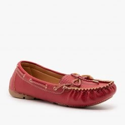 Forever Faux Leather Side Stitched Moccasin Flats Newest Arrivals