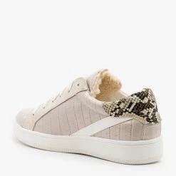 Nature Breeze Faux Sherpa Lined Crocodile Sneakers Newest Arrivals