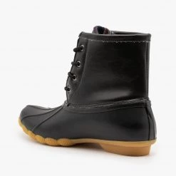 Refresh Plaid Lined Duck Boots