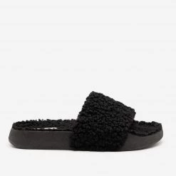 Bamboo Shoes Newest Arrivals Faux Sherpa Slides