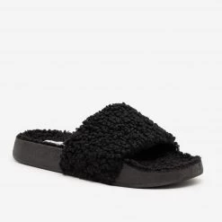 Bamboo Shoes Newest Arrivals Faux Sherpa Slides