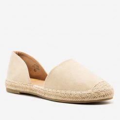 Bella Marie Faux Suede Espadrille Flats