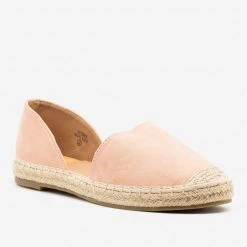 Bella Marie Faux Suede Espadrille Flats