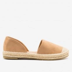 Bella Marie Faux Suede Espadrille Flats