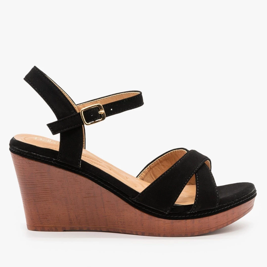 Bella Marie Faux Wood Wedge Heel Sandals Newest Arrivals 4 Bella Marie Faux Wood Wedge Heel Sandals Newest Arrivals