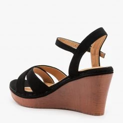 Bella Marie Faux Wood Wedge Heel Sandals Newest Arrivals 11 Bella Marie Faux Wood Wedge Heel Sandals Newest Arrivals