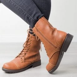 Via Pinky Fitted Combat Boot Newest Arrivals