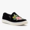 Soda Shoes Floral Decal Velvet Sneakers Newest Arrivals