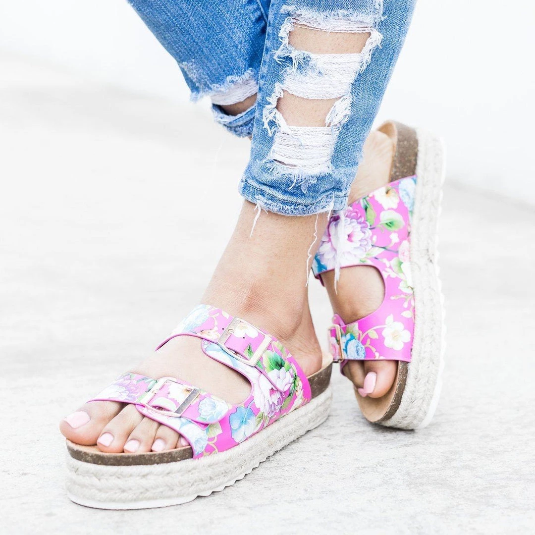 Nature Breeze Floral Espadrille Flatform Sandals Newest Arrivals 9 Nature Breeze Floral Espadrille Flatform Sandals Newest Arrivals