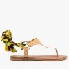 Qupid Shoes Newest Arrivals Floral Tie-Up Sandals