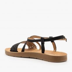 Montecucco Flower Cutout Strappy Sandals Newest Arrivals