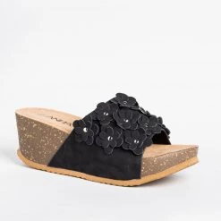 Anna Shoes Newest Arrivals Flower Power Platform Slides