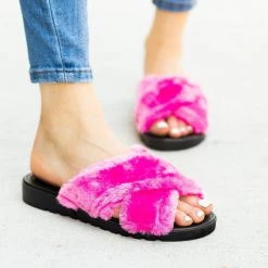 Qupid Shoes Newest Arrivals Fluffy Criss Cross Slides 16 Qupid Shoes Newest Arrivals Fluffy Criss Cross Slides