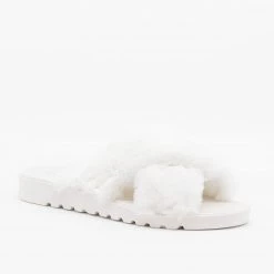 Qupid Shoes Newest Arrivals Fluffy Criss Cross Slides 13 Qupid Shoes Newest Arrivals Fluffy Criss Cross Slides