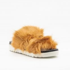 Qupid Shoes Fluffy Fashion Slides Newest Arrivals