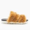 Qupid Shoes Fluffy Fashion Slides Newest Arrivals