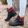 Forever Newest Arrivals Folded Pattern Boots