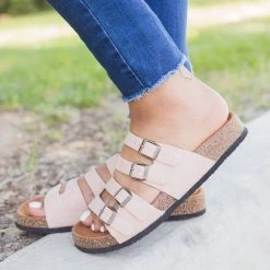 Refresh Four-Buckle Sandals