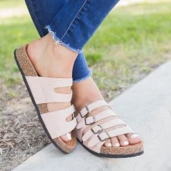 Refresh Four-Buckle Sandals