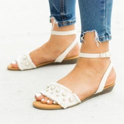 Refresh Frayed Edge Pearl Sandals Newest Arrivals 11 Refresh Frayed Edge Pearl Sandals Newest Arrivals
