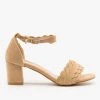 Bella Marie Newest Arrivals Frilly Block Heels
