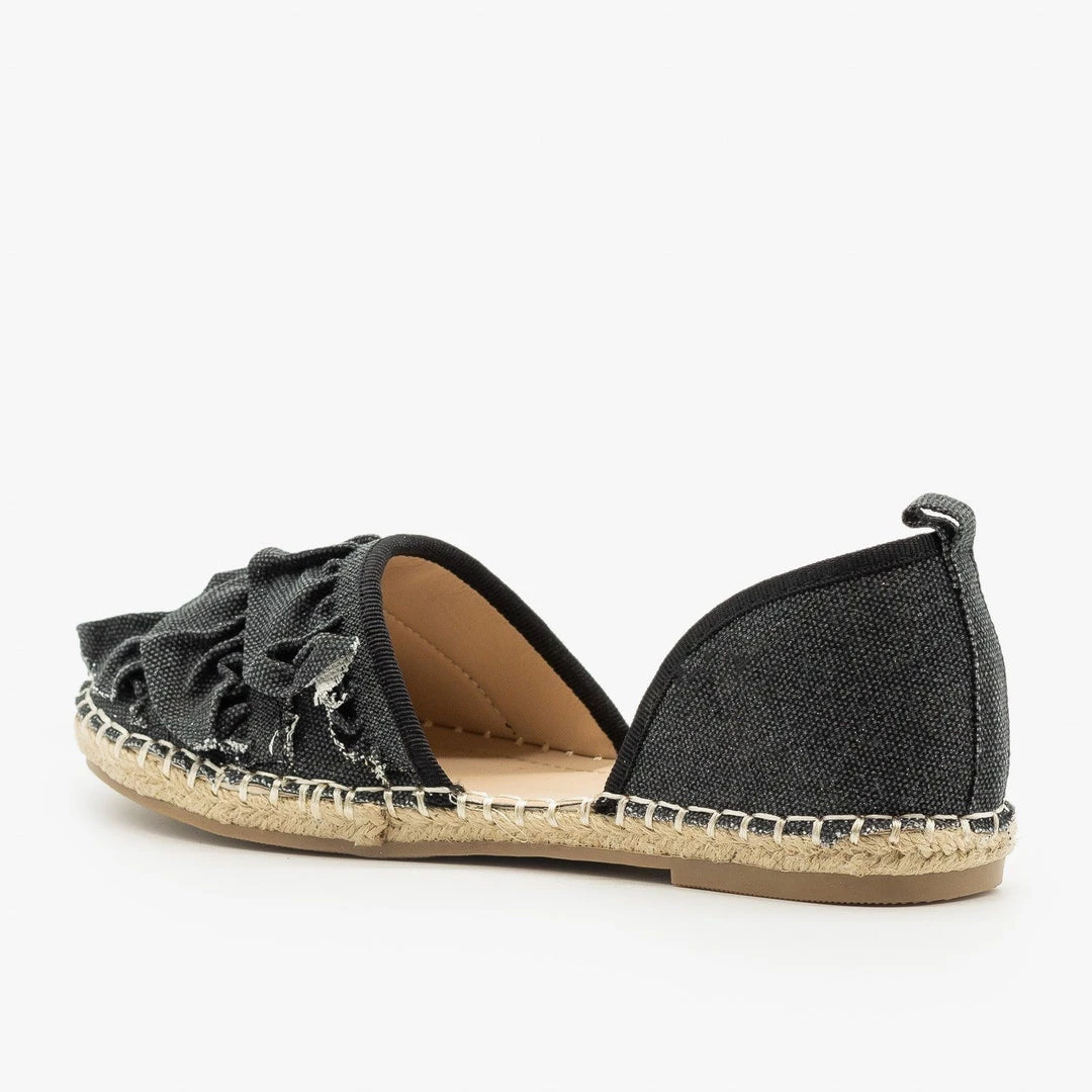 Betani Frilly Espadrille Trim Flats 5 Betani Frilly Espadrille Trim Flats