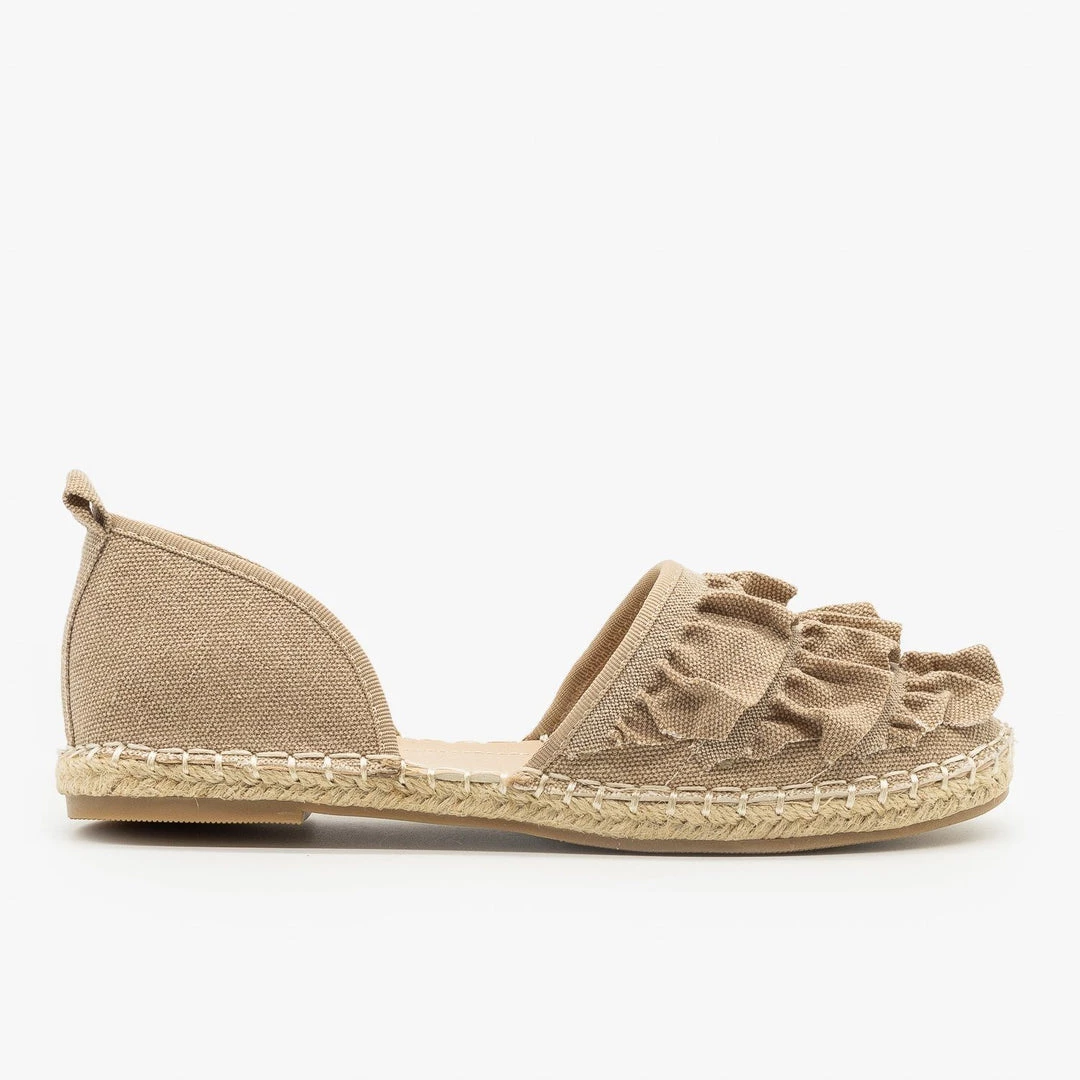 Betani Frilly Espadrille Trim Flats 9 Betani Frilly Espadrille Trim Flats