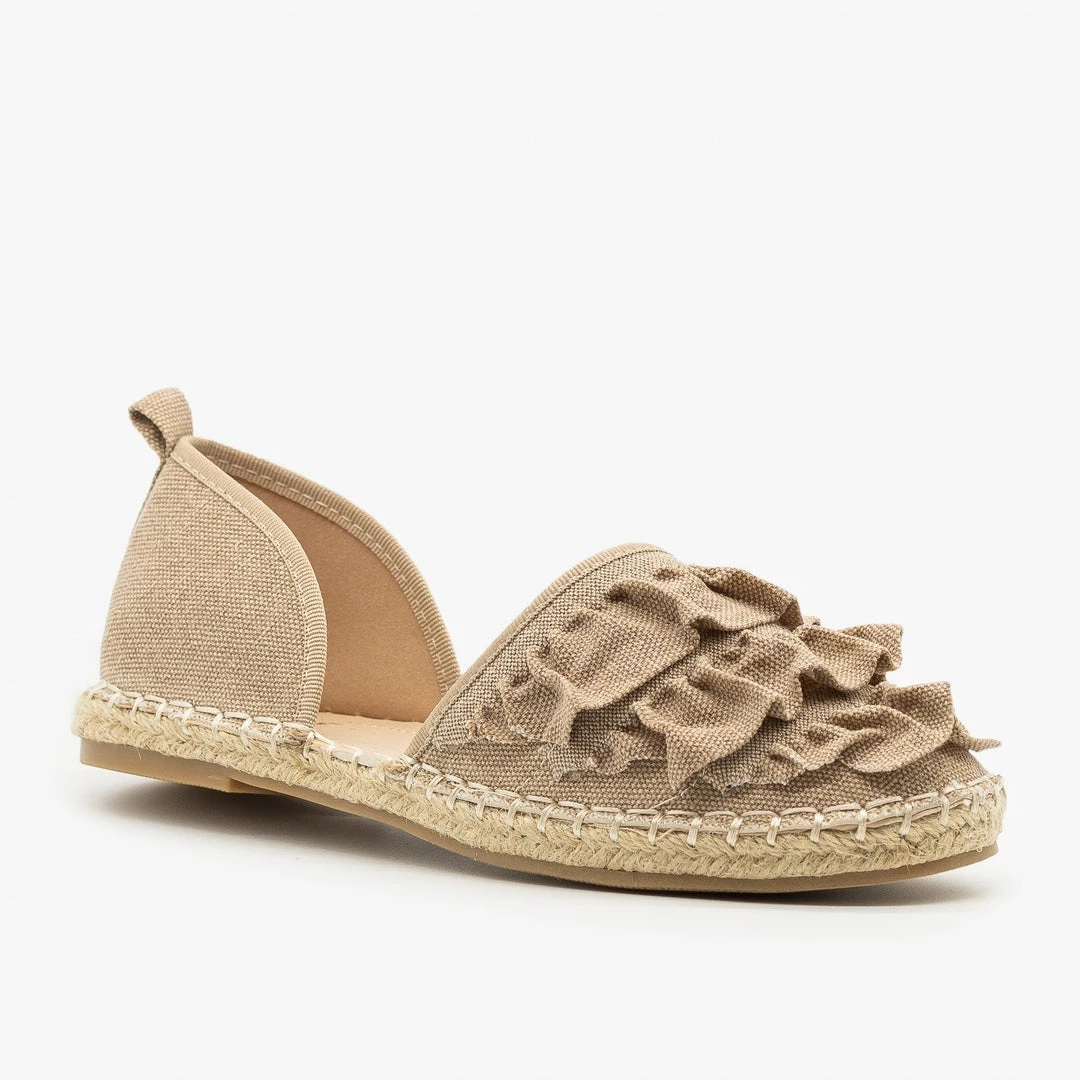 Betani Frilly Espadrille Trim Flats 7 Betani Frilly Espadrille Trim Flats