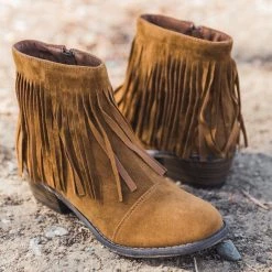 Breckelle's Fringe Capped Toe Booties Newest Arrivals