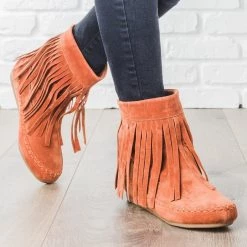 Glaze Fringe Moccasin Booties