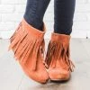 Glaze Fringe Moccasin Booties