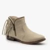 Bamboo Shoes Fringe Zippered Bootie