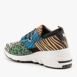 La Sheelah Shoes Retro Animal Print Chunky Sneakers Newest Arrivals