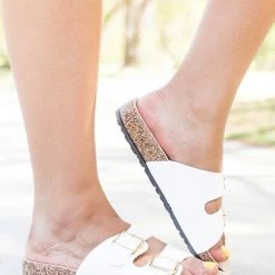 Bamboo Shoes Newest Arrivals Fun Double Buckle Fashion Sandals