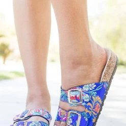 Bamboo Shoes Newest Arrivals Fun Double Buckle Fashion Sandals