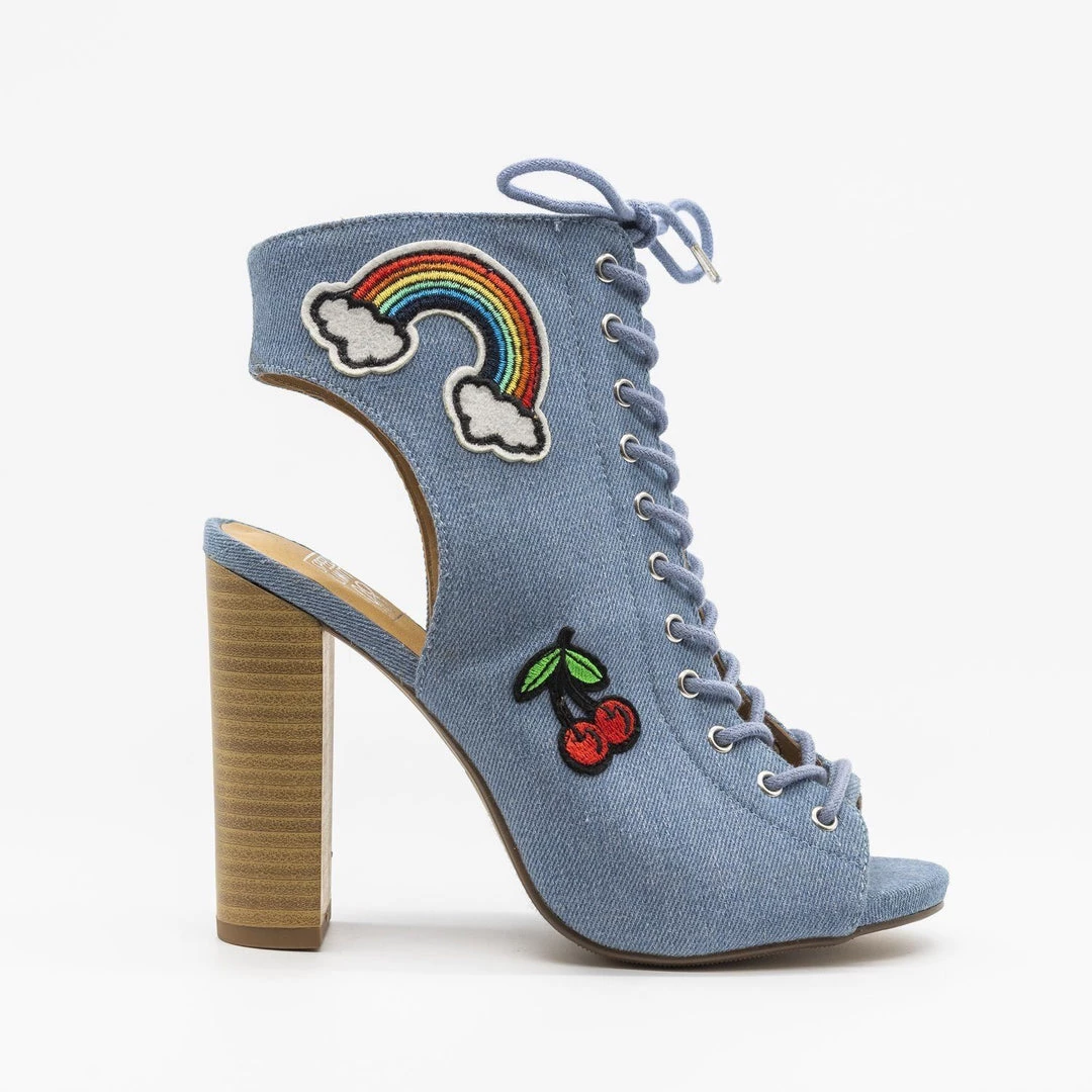 Speedlimit 98 Shoes Fun Lace-Up Peep-Toe Heels Newest Arrivals 1 Speedlimit 98 Shoes Fun Lace-Up Peep-Toe Heels Newest Arrivals