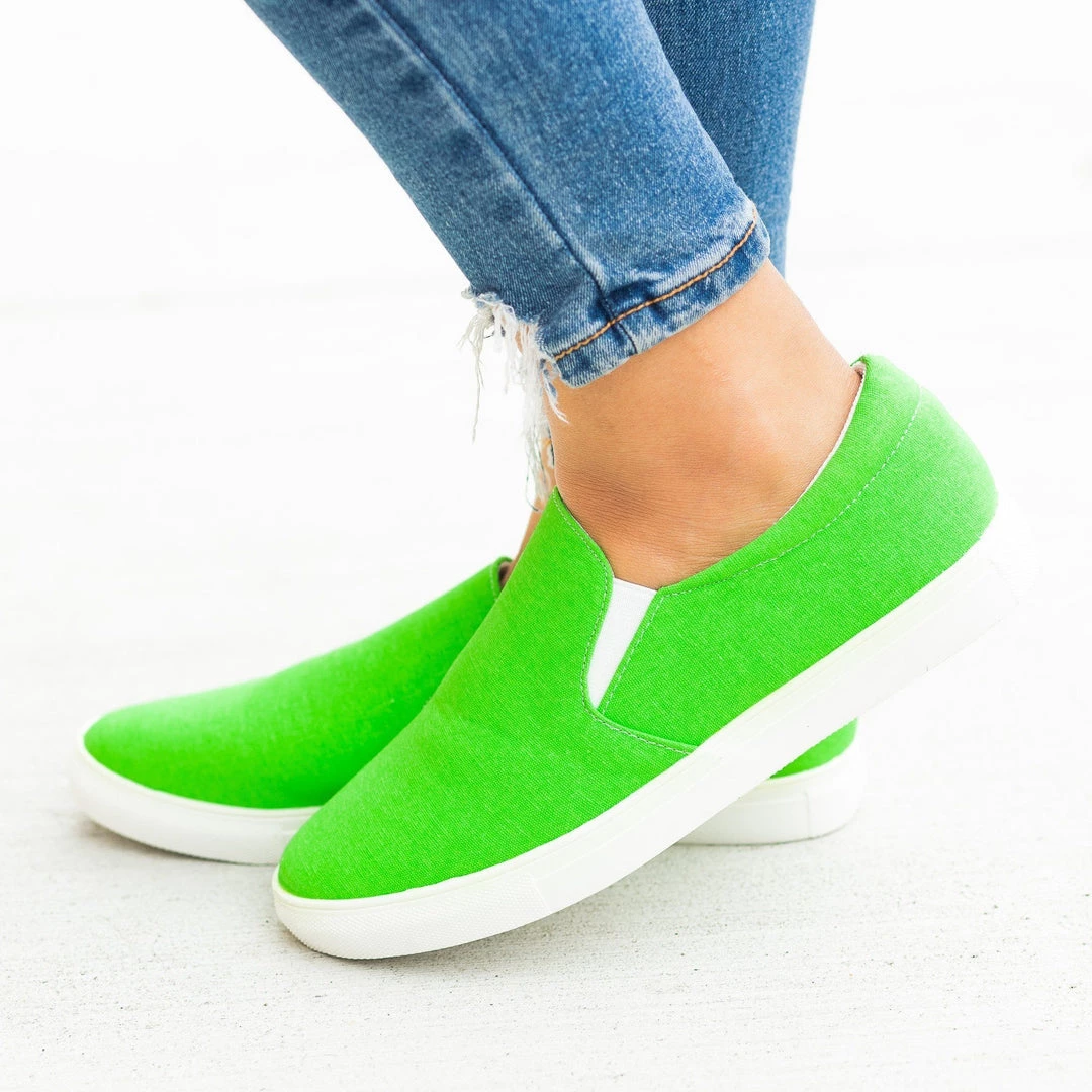 La Sheelah Shoes Fun Neon Slip-On Sneakers FINAL SALE 7 La Sheelah Shoes Fun Neon Slip-On Sneakers FINAL SALE