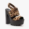 Soda Shoes Newest Arrivals Funky Cheetah Platform Heels