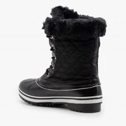 Forever Fur Cuff Quilted Snow Boots 10 Forever Fur Cuff Quilted Snow Boots